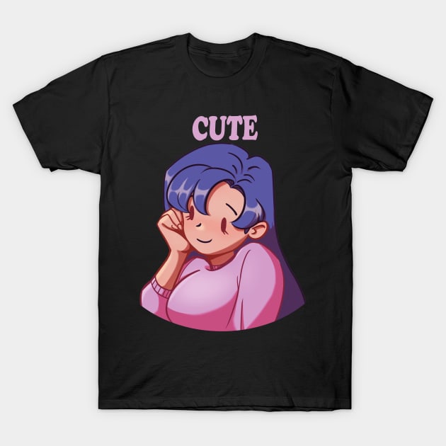 Cute girl design T-Shirt by Fazara